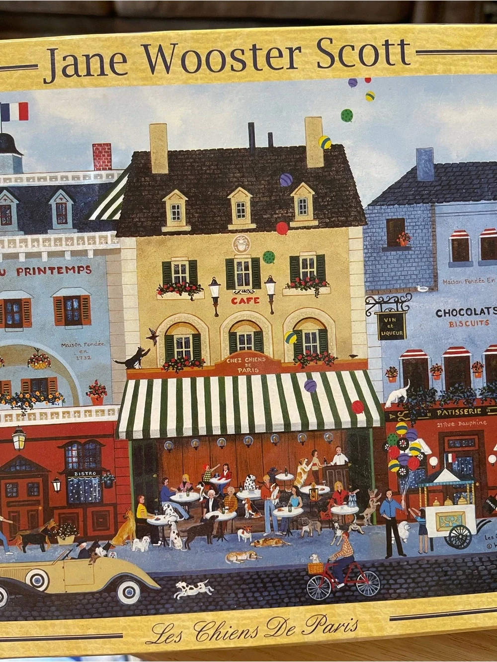 Jane Wooster Scott 500 Piece Les Chins Des Paris Puzzle 20”x16”